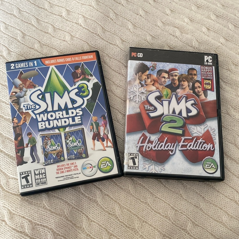 The sims 2 & The sims 3 PC game bundle